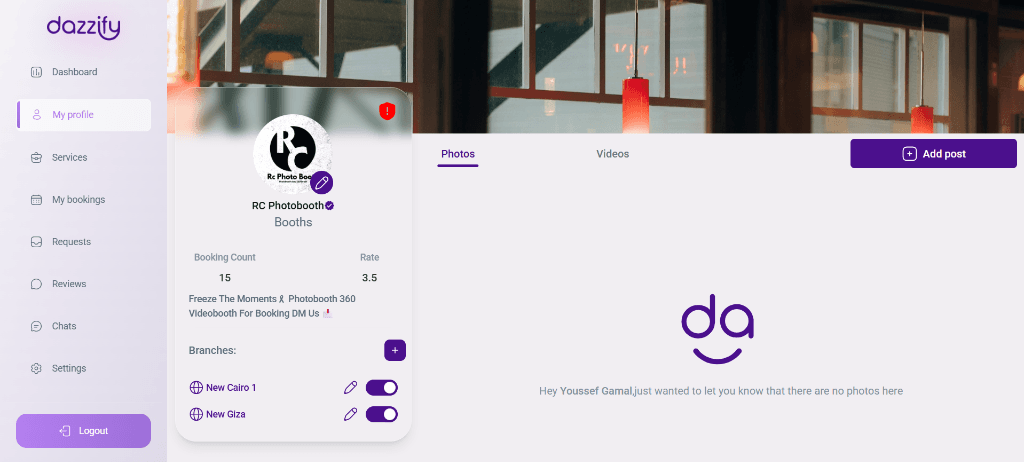 Provider Dazzify Dashboard gallery image 2
