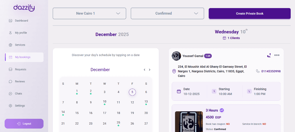 Provider Dazzify Dashboard gallery image 3